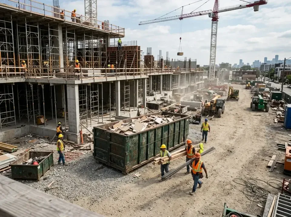 commercial-construction-site-w-002 — frequently asked questions, Low Cost Construction Dumpster Rental in Apple Valley, MN